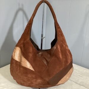 Lucky Brand Suede Hobo
